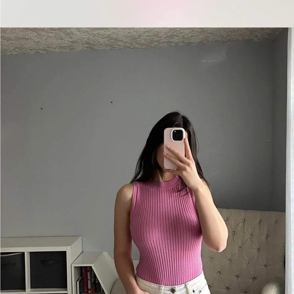 Altar'd State Ribbed Sleeveless Bodysuit in Pink - Picture 2 of 6